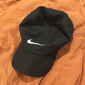 Black Nike Cap with White Logo